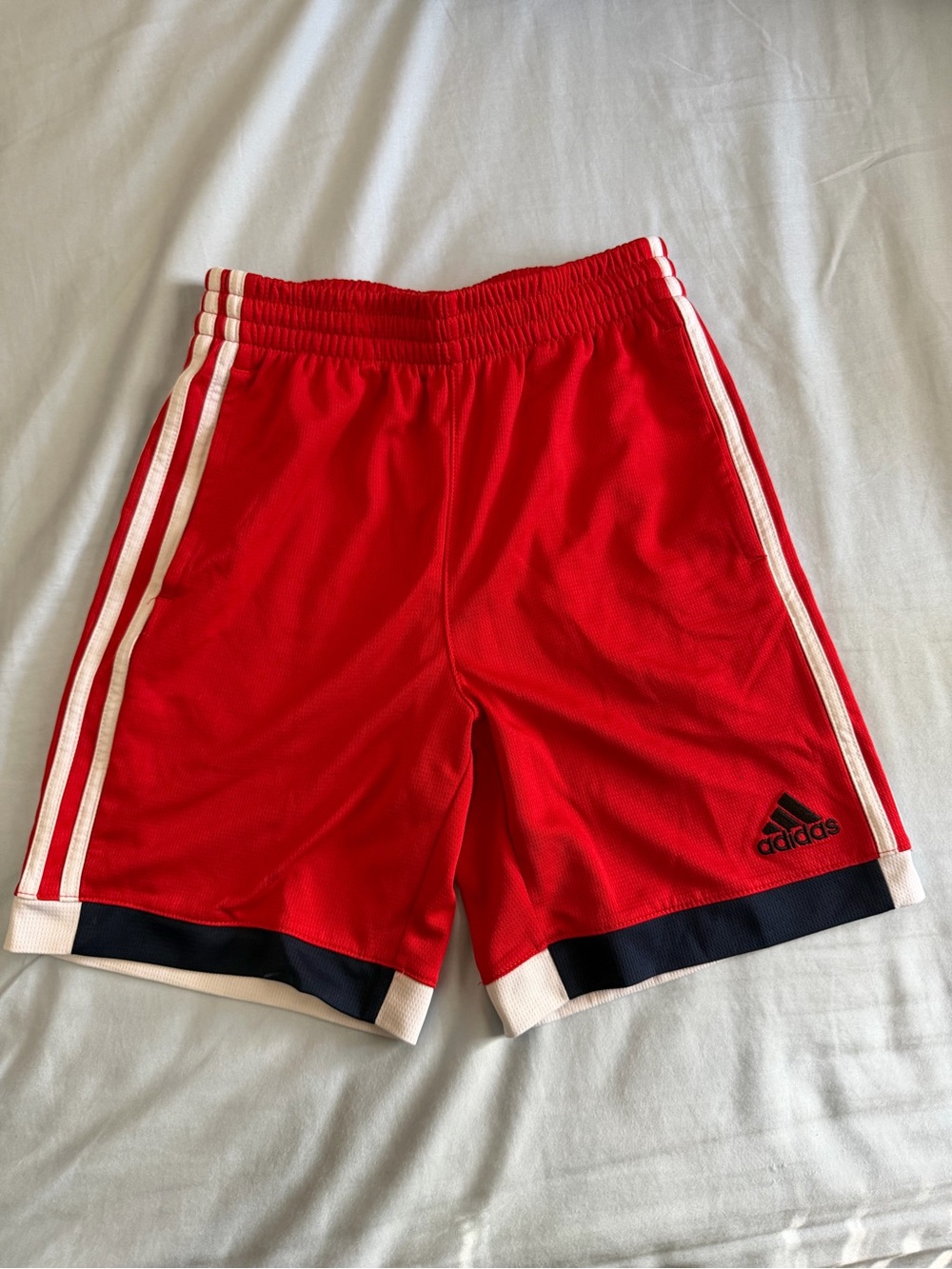 Adidas Red Athletic Kids Shorts